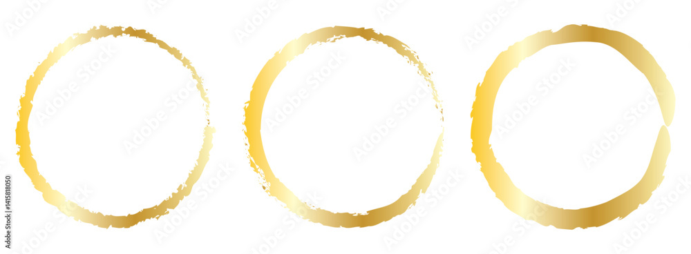 vector set of Golden grunge circle brush vector illustration. Abstract golden paint brushstroke circles pack. Set of golden brush circle. Set of circle, golden paint, ink, dirty brush strokes. vector set of Golden grunge circle brush vector illustration. Abstract golden paint brushstroke circles pack. Set of golden brush circle. Set of circle, golden paint, ink, dirty brush strokes.