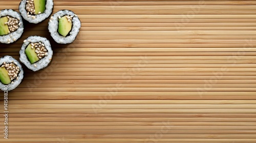Sushi Rolls with Sesame Seeds and Avocado Slices Ultimate Standard X