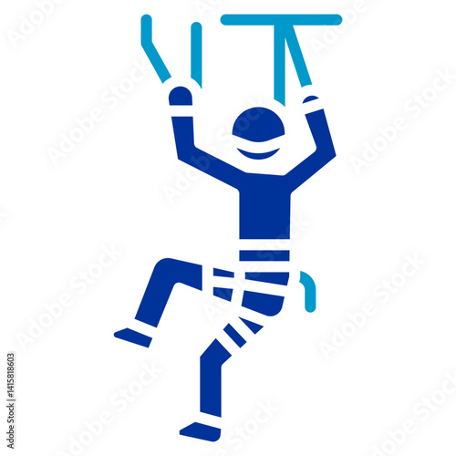Climbing Gym Pass Vector Icon