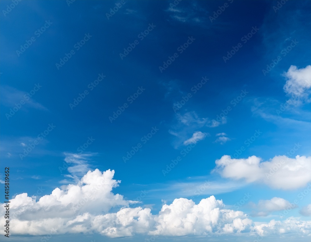 Fototapeta premium Sky with Light Clouds Background