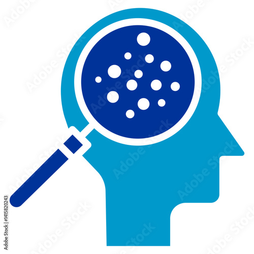 Irritated Scalp Vector Icon
