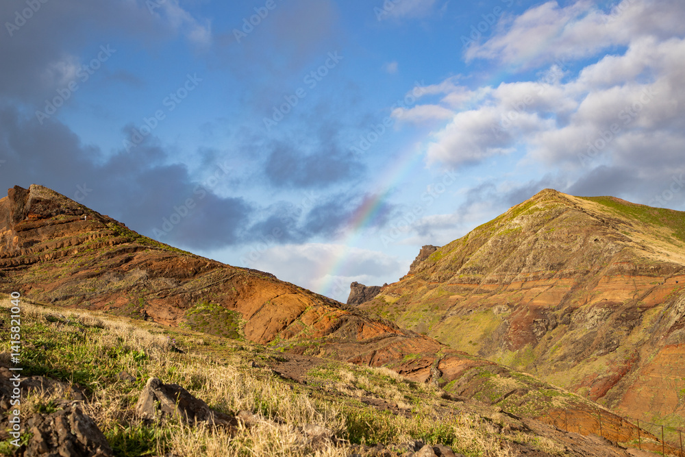 dramatic coastline with rocks of Madeira, Portugal