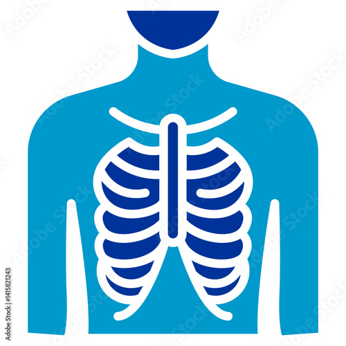 Rib Pain Vector Icon
