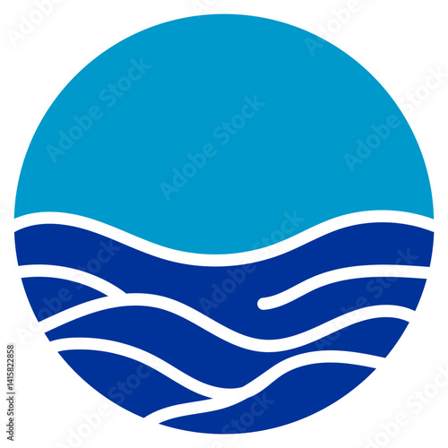 Misty Horizon Vector Icon