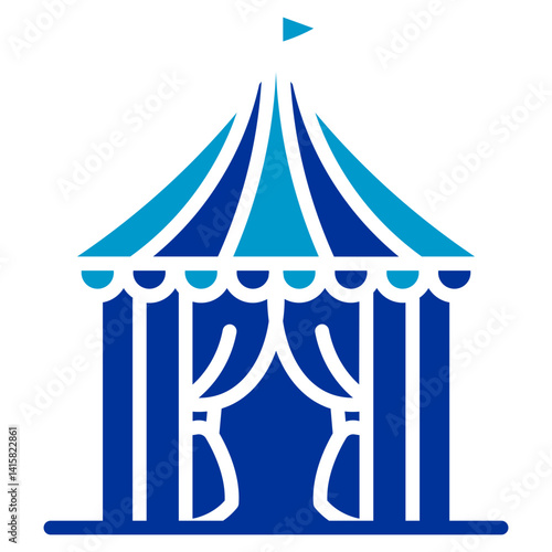 Monsoon Carnival Vector Icon