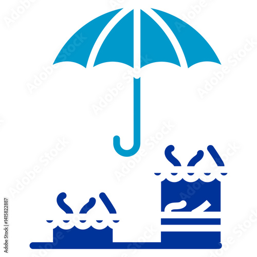 Monsoon Market Vector Icon