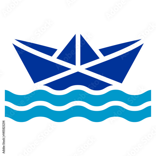Paper Boats Vector Icon