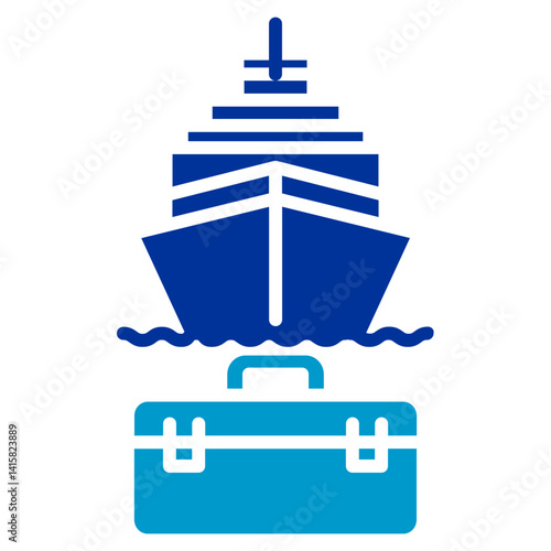 Ship Repair Yard Vector Icon