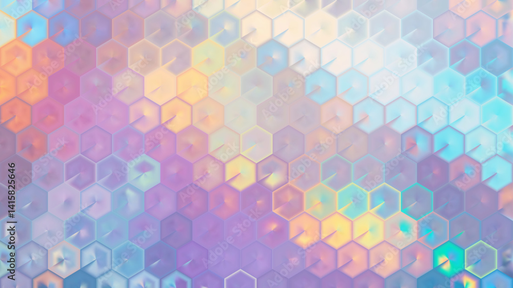 Soft pastel abstract background with 3D hexagonal pattern Soft pastel abstract background with 3D hexagonal pattern