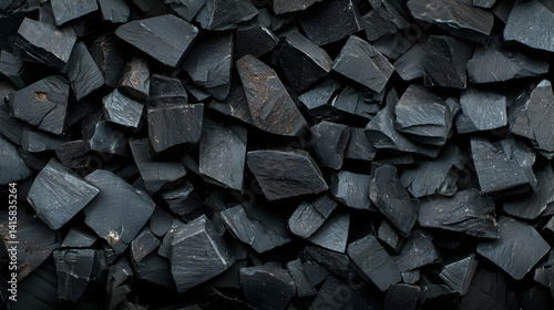 Obraz na płótnie Close Up View Of Dark Gray Rocks w salonie