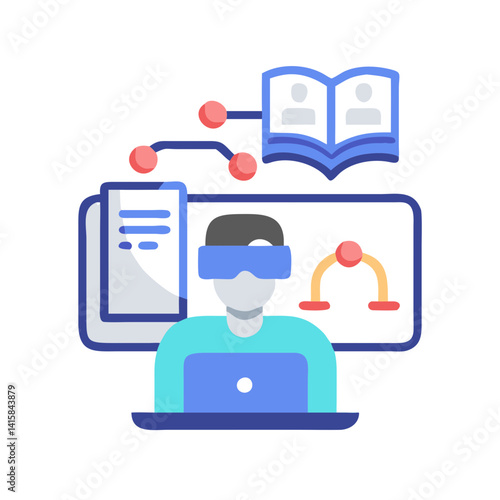 Virtual Reality Learning: VR Education and Training Concept