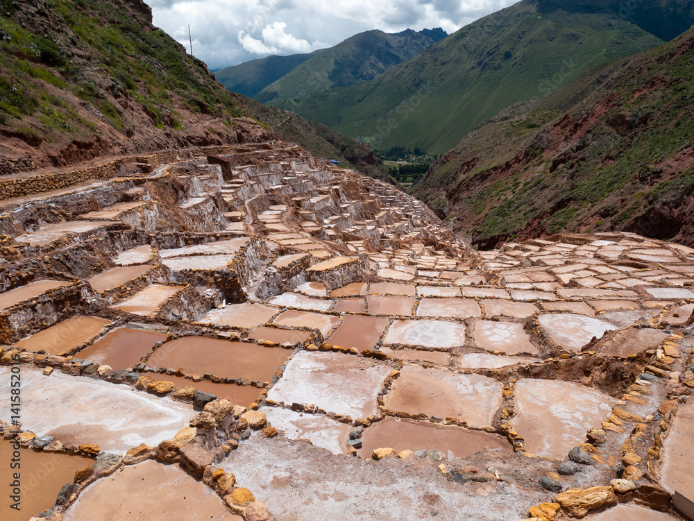 The Maras Salt Mines are a Complex of More than 3,000 Natural Salt Ponds, Located in the Sacred Valley of the Incas, near Cusco, Peru
