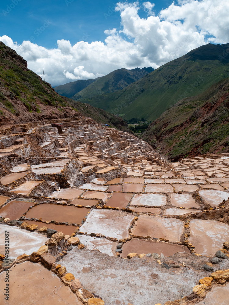 The Maras Salt Mines are a Complex of More than 3,000 Natural Salt Ponds, Located in the Sacred Valley of the Incas, near Cusco, Peru