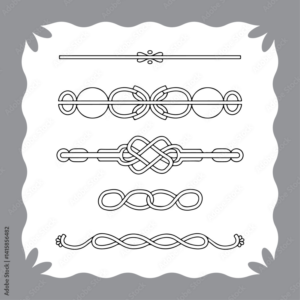 Obraz premium Classic Braided Rope Dividers