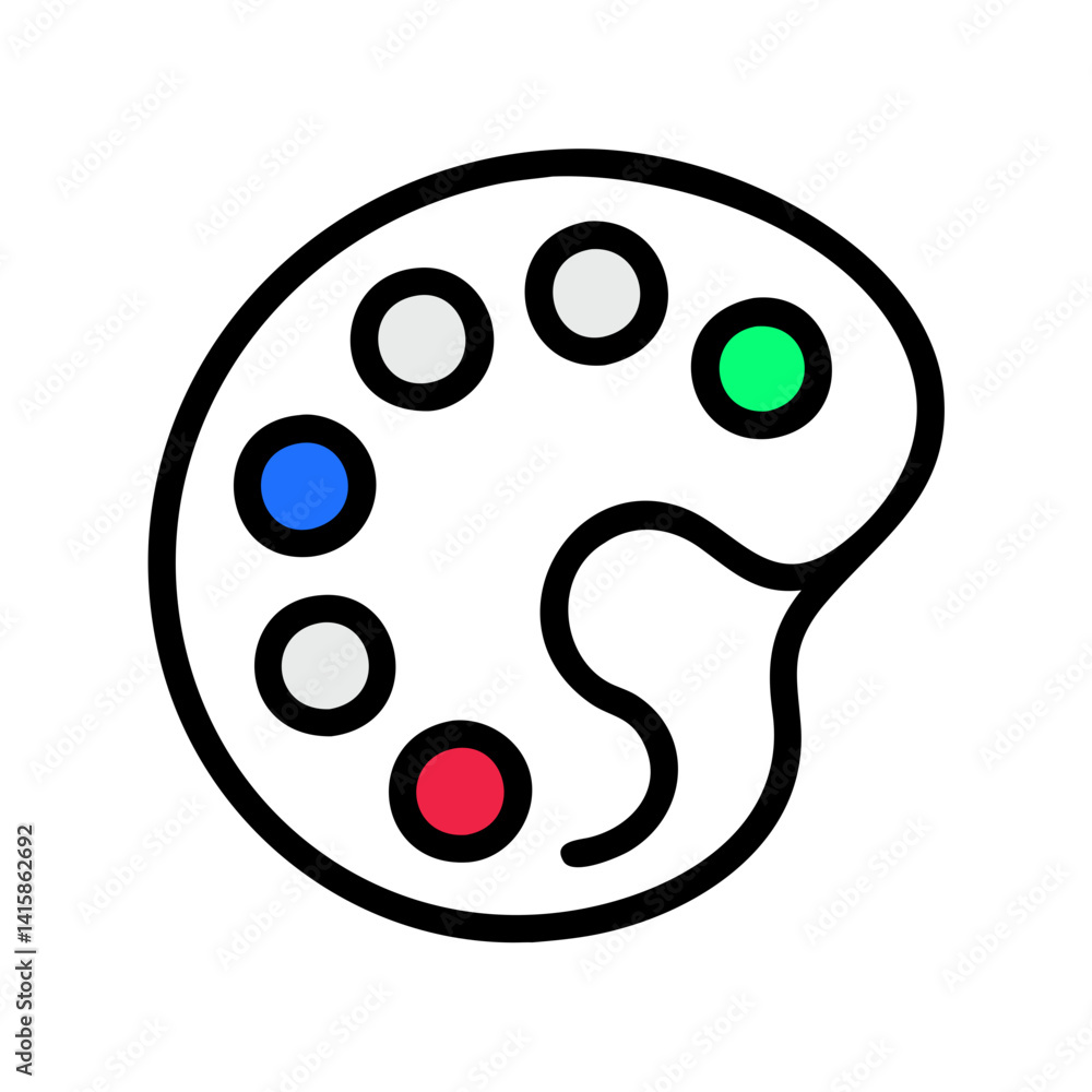 Obraz premium Colorful loading wheel isolated on black background image