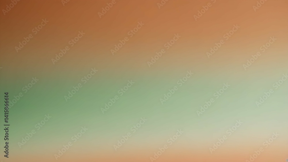 Obraz premium Gradient blur of warm terracotta and fresh mint. Bold, clean, and uniquely modern.