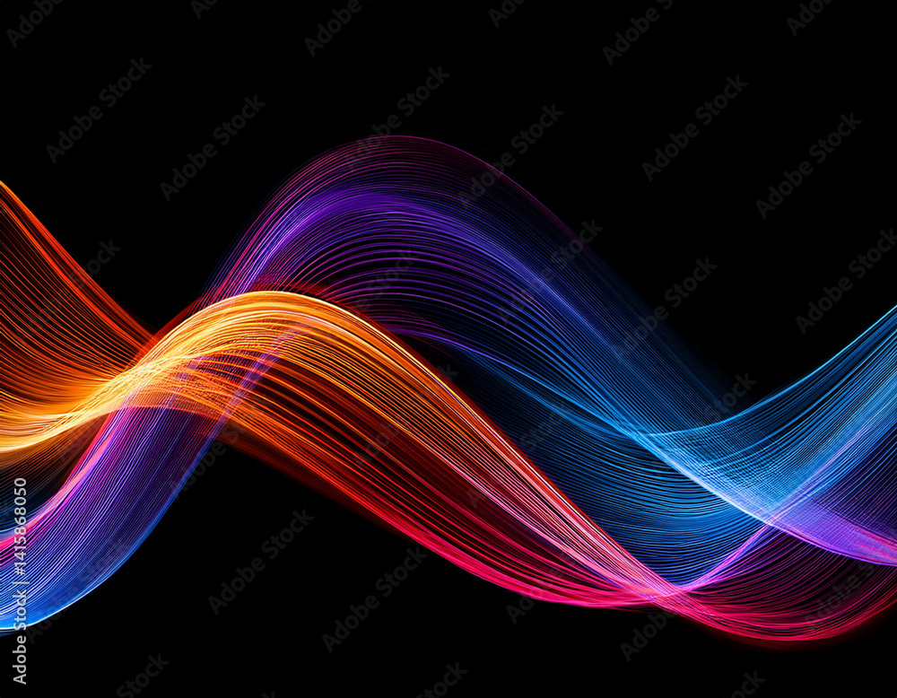 A dynamic graphic with colorful lines that swirl. Design element for technology, science, music or modern concept. A dynamic graphic with colorful lines that swirl. Design element for technology, science, music or modern concept.
