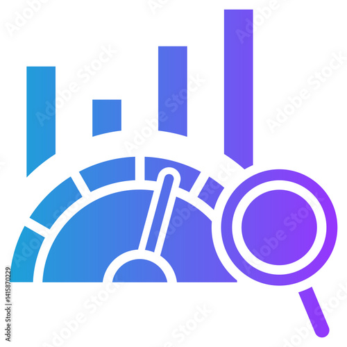 Performance Analytics glyph gradient icon