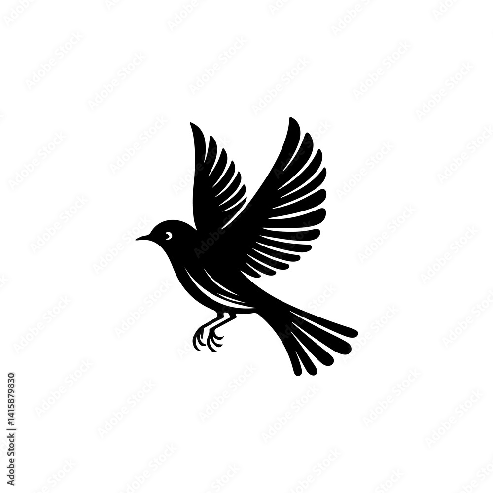 Fototapeta premium Bird Silhouette Vector