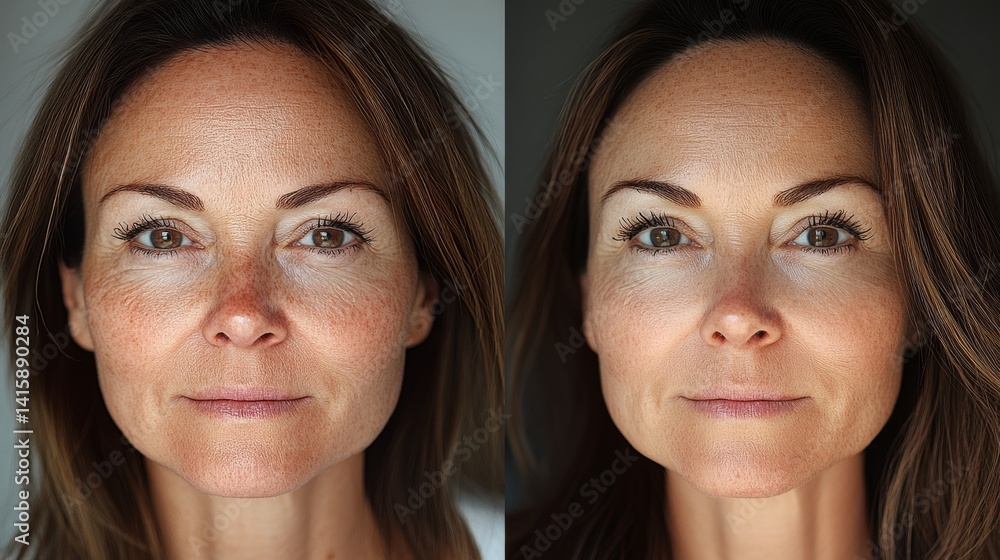 Transformation of a 45-Year-Old Woman’s Skin From Rosacea to Radiant Beauty With Makeup Transformation of a 45-Year-Old Woman’s Skin From Rosacea to Radiant Beauty With Makeup