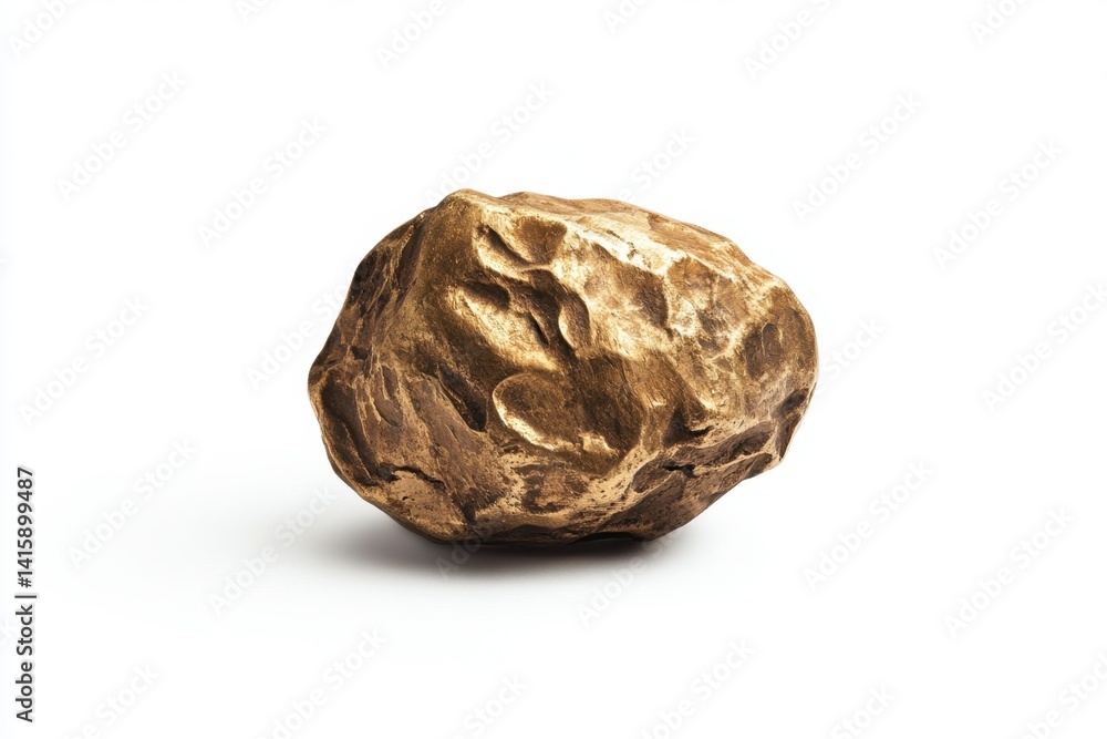 Bronze Sculpted Rock: A Textured, Abstract Still Life Bronze Sculpted Rock: A Textured, Abstract Still Life