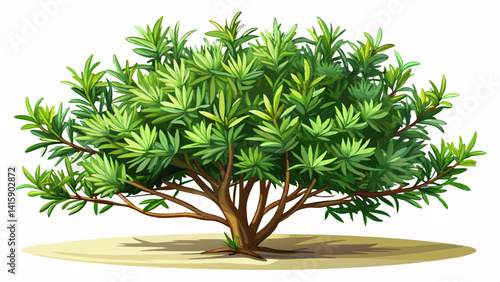 rosemary plant bush shrub hq arch viz cutout