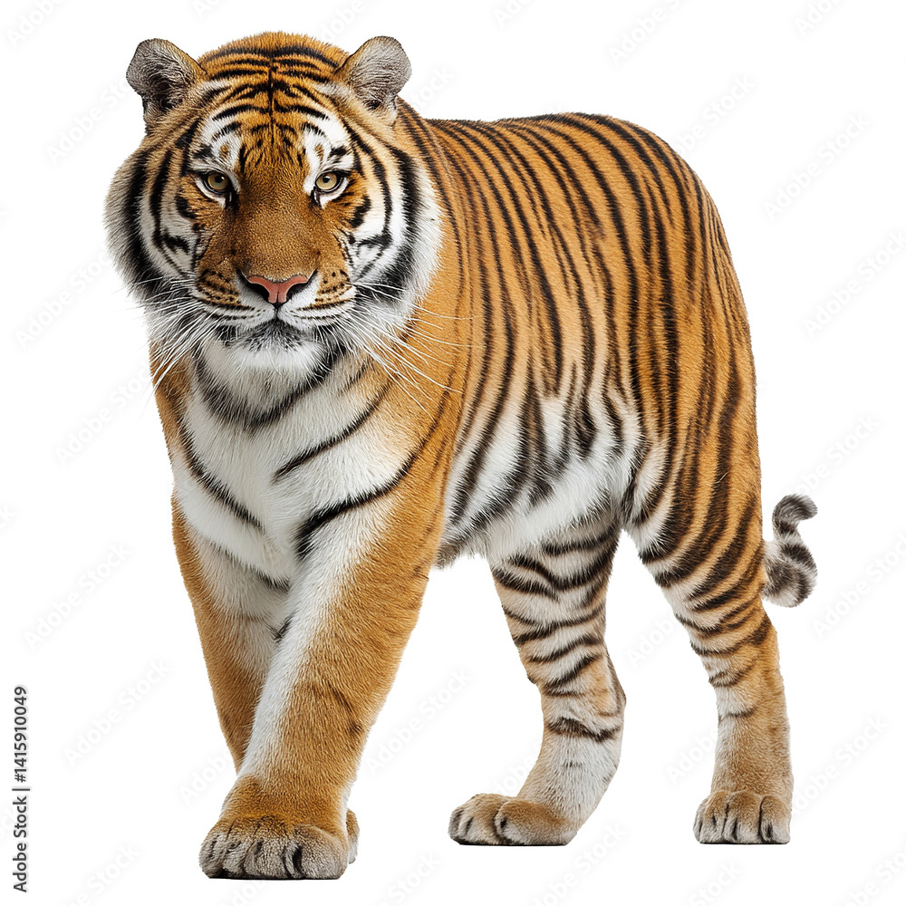 Obraz premium Tiger isolated on transparent background
