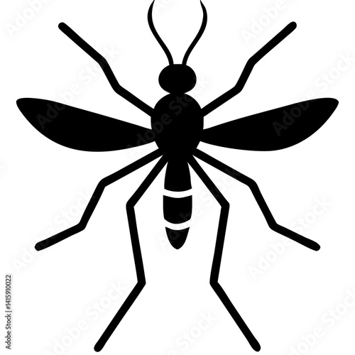 Creative Gnat Icon Vector Illustration