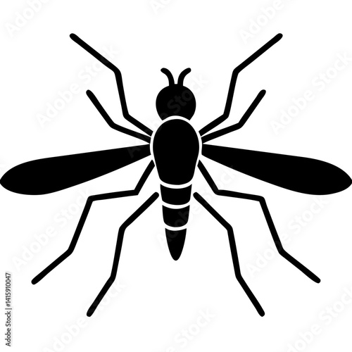 Creative Gnat Icon Vector Illustration