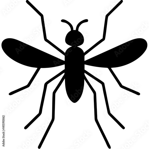 Creative Gnat Icon Vector Illustration
