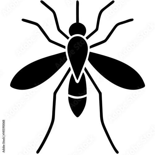 Creative Gnat Icon Vector Illustration
