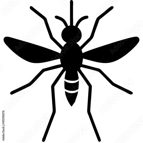 Creative Gnat Icon Vector Illustration