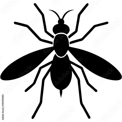 Creative Gnat Icon Vector Illustration