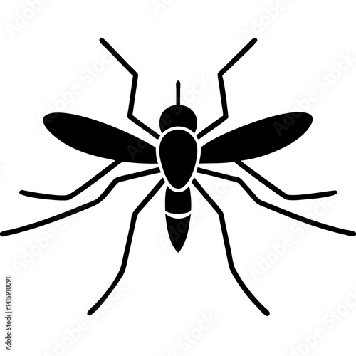 Creative Gnat Icon Vector Illustration