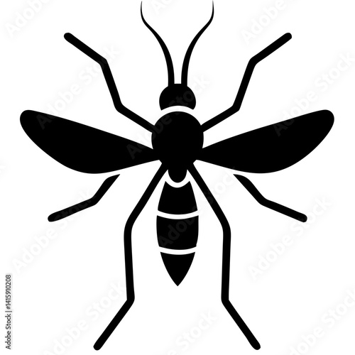 Creative Gnat Icon Vector Illustration