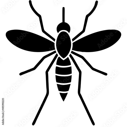 Creative Gnat Icon Vector Illustration