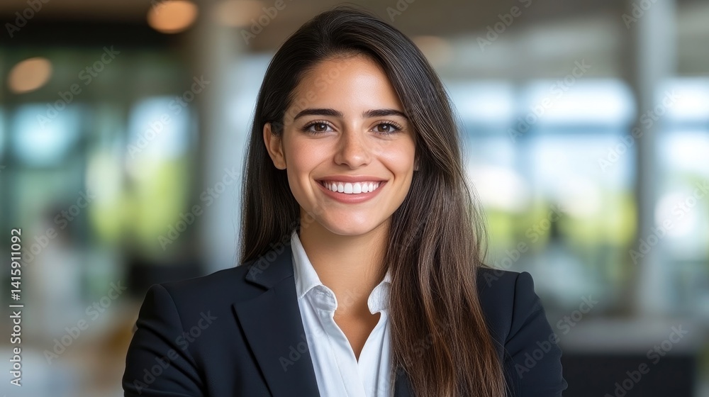 Confident professional woman smiling. Modern business portrait Confident professional woman smiling. Modern business portrait