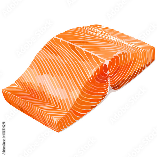 Fresh Raw Salmon Fillet – Seafood and Protein-Rich Fish
