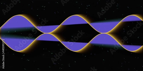 Neon Wave Duo: Vertical Flow, Breathing Effects, and Dynamic Dots