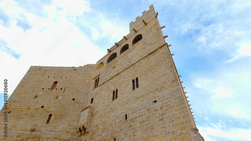 Medieval castle on top of the hill in the old town of Valderrobres, Teruel, Aragon. Medieval castle on top of the hill in the old town of Valderrobres, Teruel, Aragon.