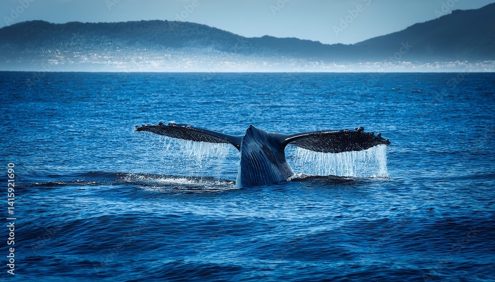 Fototapeta premium dolphin jumping in the water