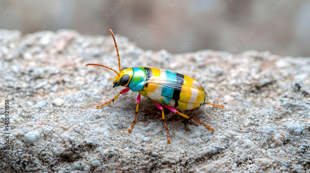 Vibrant colorful insect macro photography high resolution stock image Vibrant colorful insect macro photography high resolution stock image