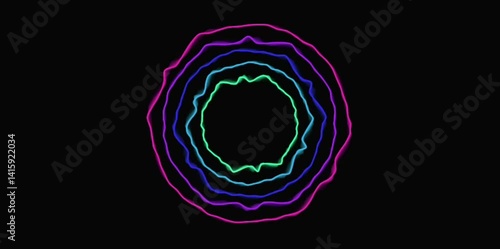 Ethereal Light Form: A Dance of Colors and Shapes in Harmonious Flow