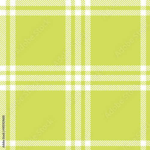 Traditional Seamless Tartan featuring Pastel white and Dusky dull yellow Fabric Design