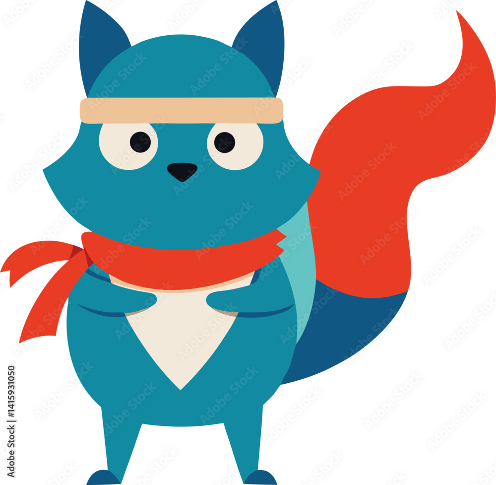 Obraz premium funny cartoon cat