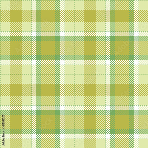 Plaid pattern seamless. Classic dull green & Dark light khaki Tartan Fabric Design. 