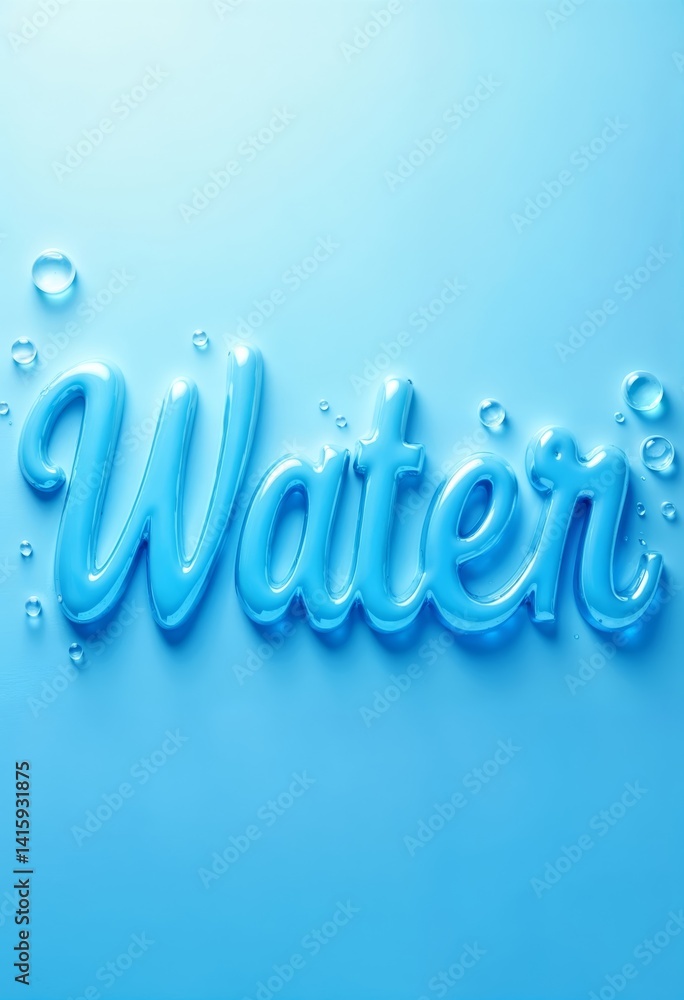 Fresh Aqua Lettering Design - Editable Water Text Mockup for Photoshop Fresh Aqua Lettering Design - Editable Water Text Mockup for Photoshop