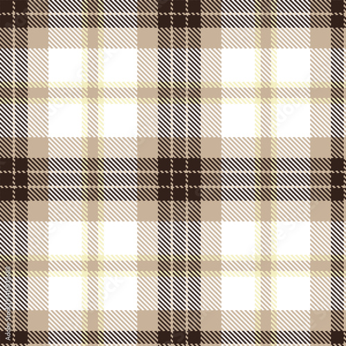 Dark putty Tartan patterns fabric texture. Traditional Iridescent dark brown Seamless Tartan
