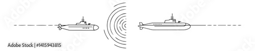 submarine sonar detection vector