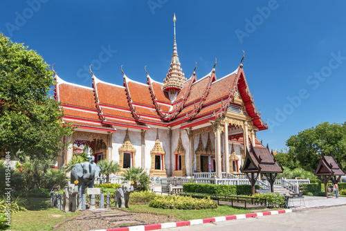 Wat Chalong or Wat Chaiyathararam, the most important of the 29 buddhist temples of Phuket, Chalong Subdistrict, Mueang Phuket.